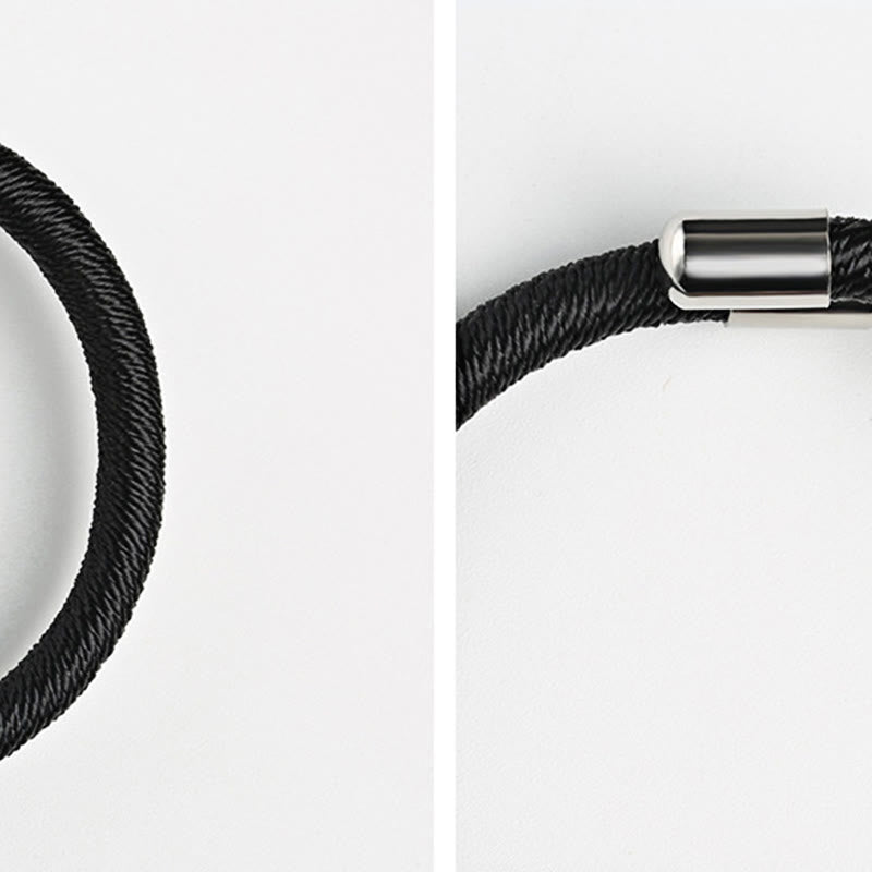 Buddha Stones 925 Sterling Silber Perfect Knot King Kong Knot Faith Strength Armband