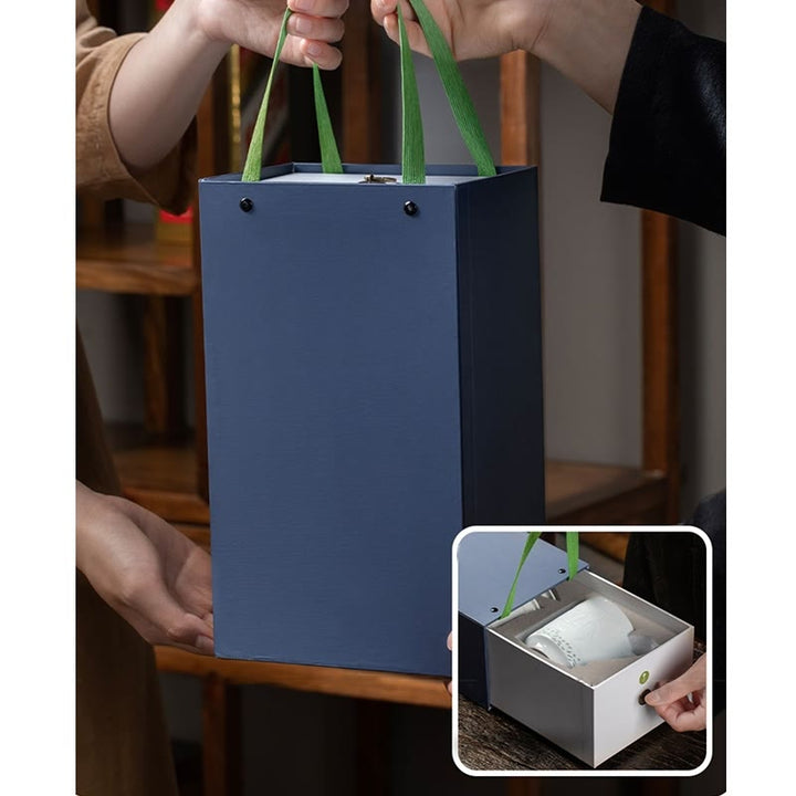 Buddha Stones Jingdezhen Linglong Porzellan Auspicious Dragon Phoenix Boat Smooth Sailing Keramik Teetasse Büro Teetassen 420 ml