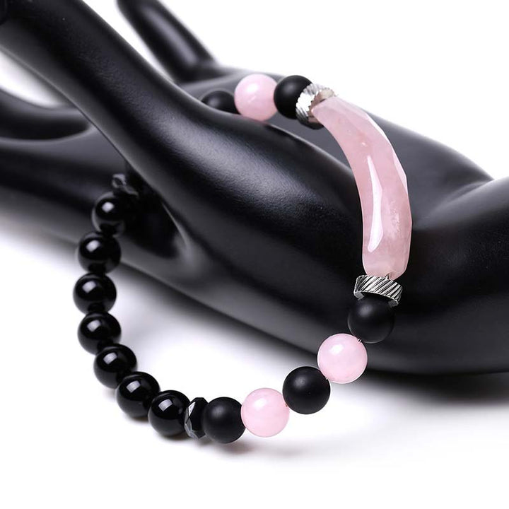 Buddha Stones Naturkristall-Heilarmband mit blauem Aventurin