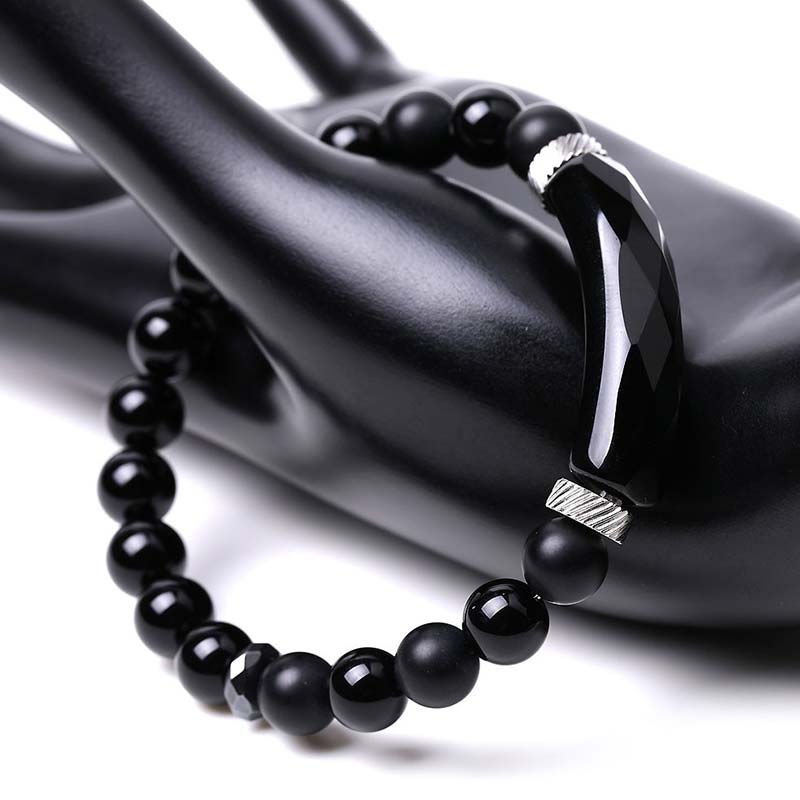 Buddha Stones Naturkristall-Heilarmband mit blauem Aventurin