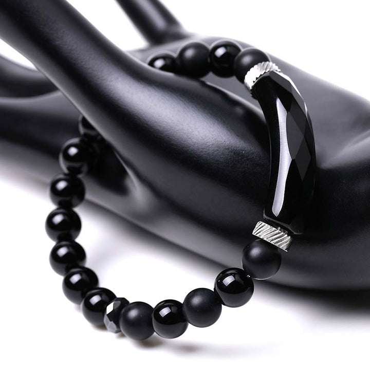 Buddha Stones Naturkristall-Heilarmband mit blauem Aventurin