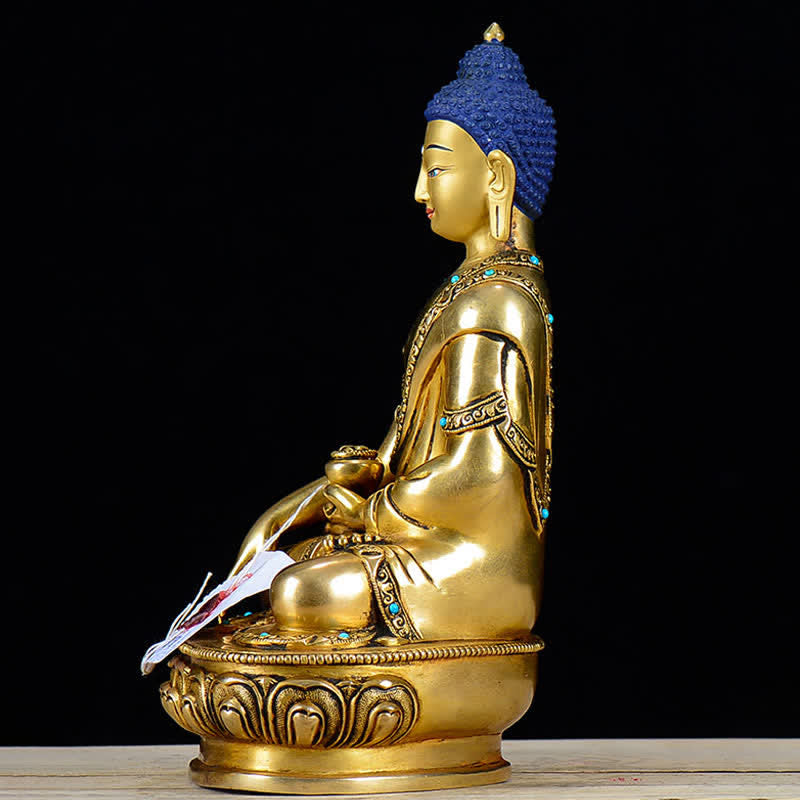 Buddha Shakyamuni Mitgefühl Kupfer Statue Dekoration