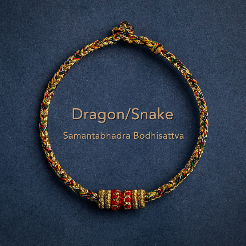 Buddha Stones, handgefertigt, chinesisches Sternzeichen, Natal, Buddha, Glück, Stärke, geflochtenes Armband