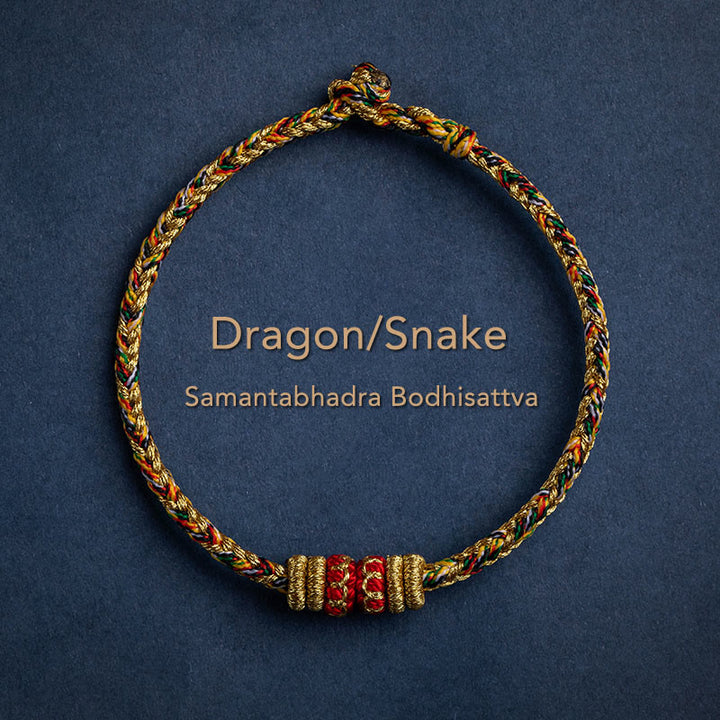 Buddha Stones, handgefertigt, chinesisches Sternzeichen, Natal, Buddha, Glück, Stärke, geflochtenes Armband