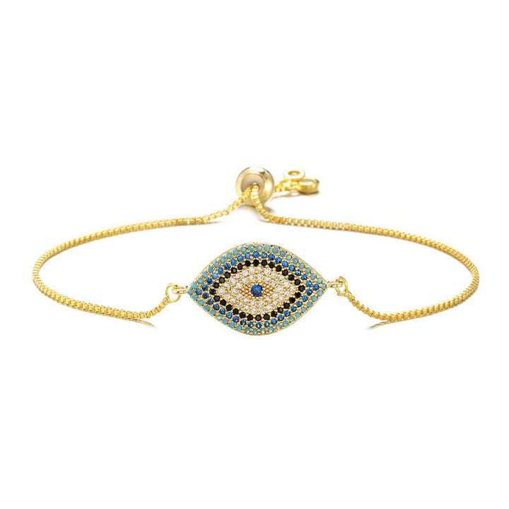 Buddha Stones Evil Eye Schutz-Heilarmband