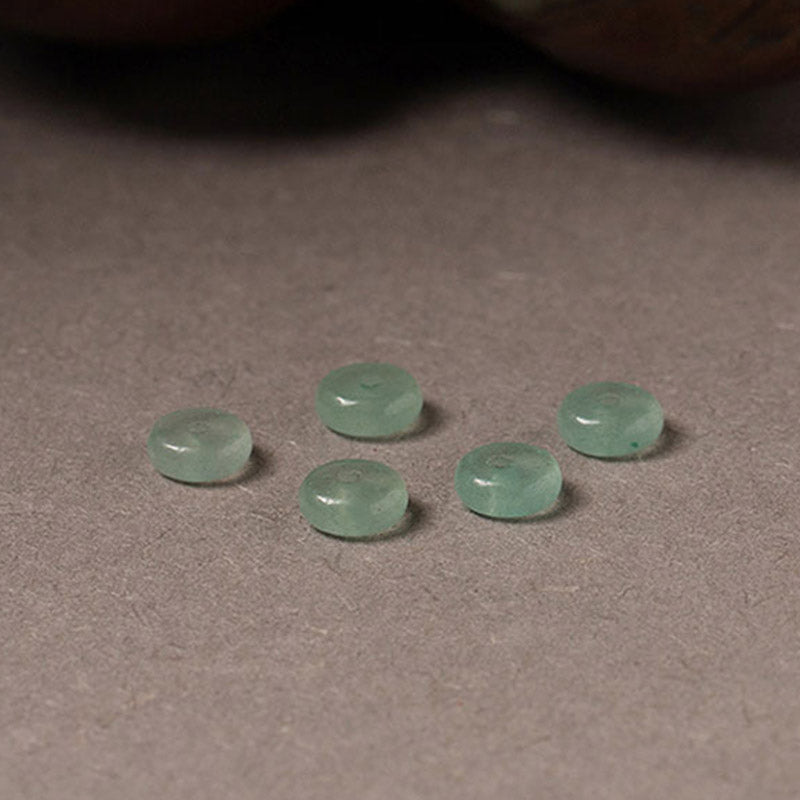 Armband mit Buddha Stonesn, Zinnober, grünem Aventurin, Glückssegen