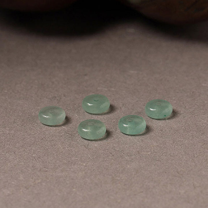 Armband mit Buddha Stonesn, Zinnober, grünem Aventurin, Glückssegen