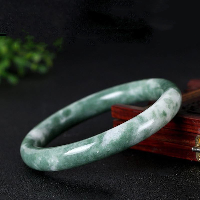Armreif mit Buddha Stonesn, natürlichem Jade, Glück, Fülle