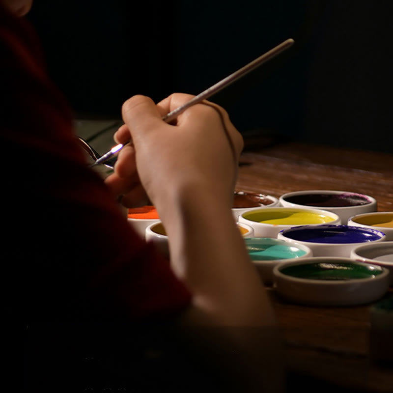 ❗❗❗Ein Flash-Sale – Buddha Stones, Jahr des Drachen, handbemalter chinesischer Sternzeichen-Schlüsselanhänger aus Palisander, geschnitzt, ruhig