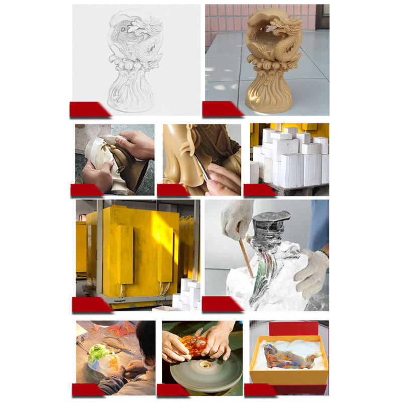 Buddha Stones, Kwan Yin, Avalokitesvara, handgefertigte Figur, Liuli-Kristallkunstwerk, Reichtumsstatue, Heimdekoration