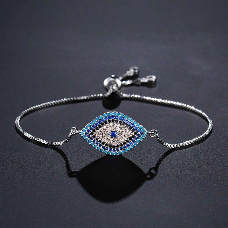 Buddha Stones Evil Eye Schutz-Heilarmband