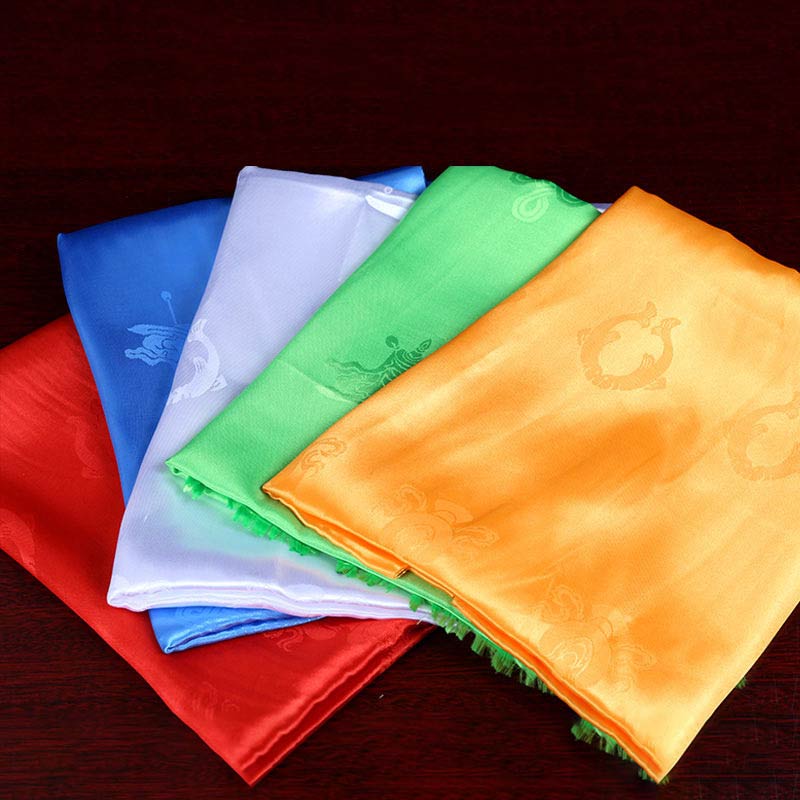 Tibetischer Segen, verheißungsvolle Khata-Dekoration in 5 Farben