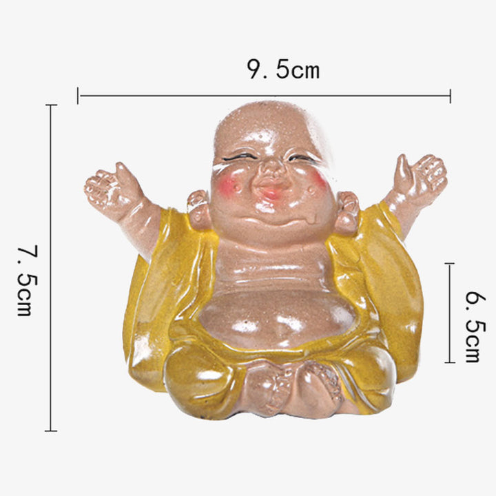 Buddha Stones, Farbwechsel, lachender Buddha, Kunstharz, Teehaustier, Reichtum, Heimfigur, Dekoration