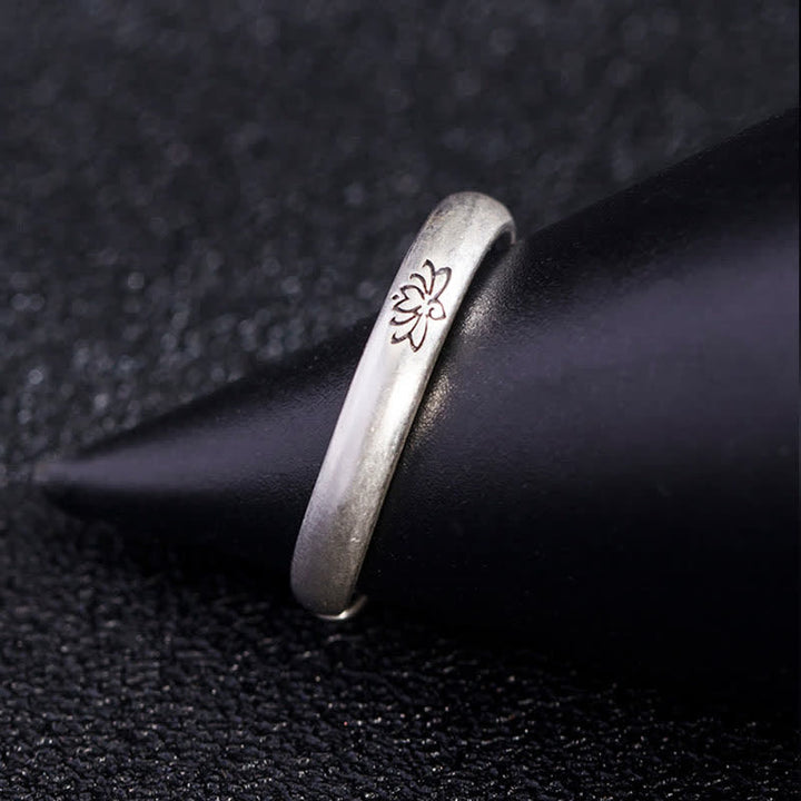 925 Sterling Silber Lotusblüten-Erleuchtungsring