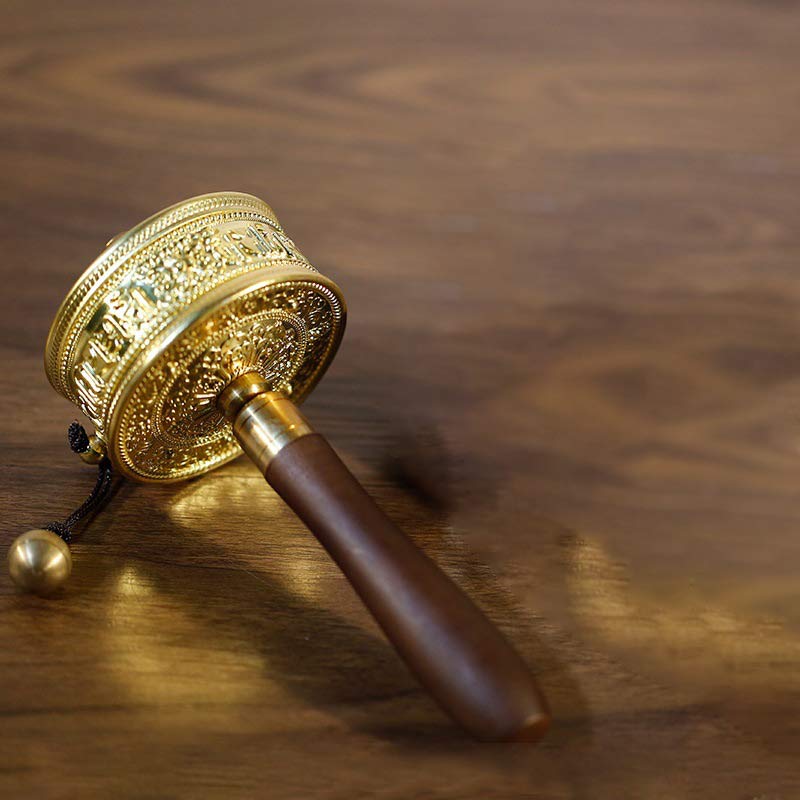 Tibetische Gebetsmühle, sechs wahre Worte, Heildekoration aus Sandelholz