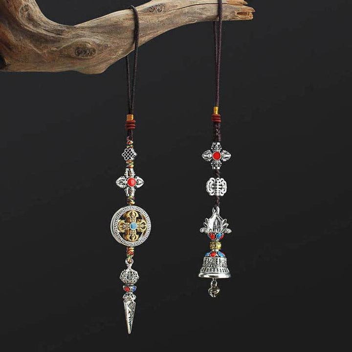 Tibet Om Mani Padme Hum Vajra Dorje spirituelle Auto-Hängedekoration