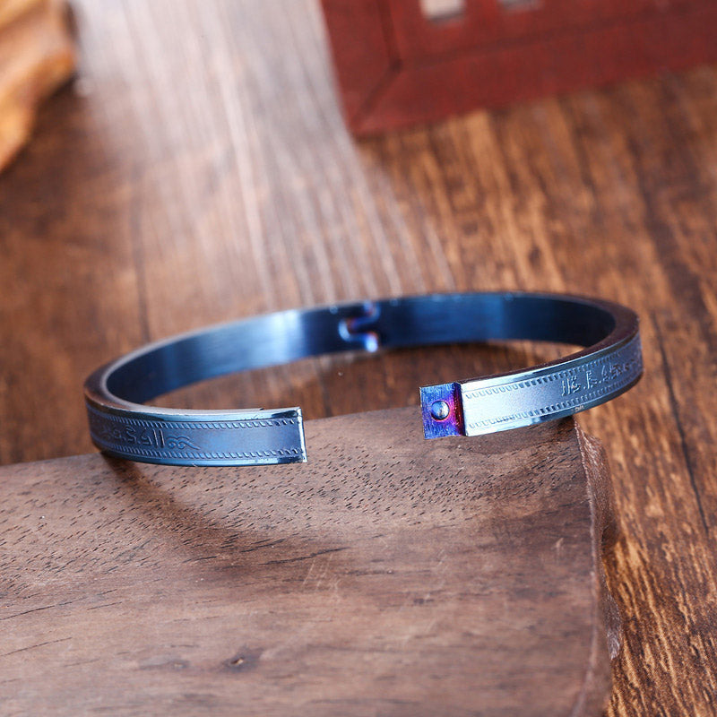 Buddha Stones Segensarmband aus Titanstahl