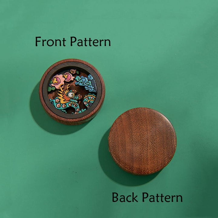 ❗❗❗Ein Flash-Sale – Buddha Stones, Jahr des Drachen, handbemalter chinesischer Sternzeichen-Schlüsselanhänger aus Palisander, geschnitzt, ruhig