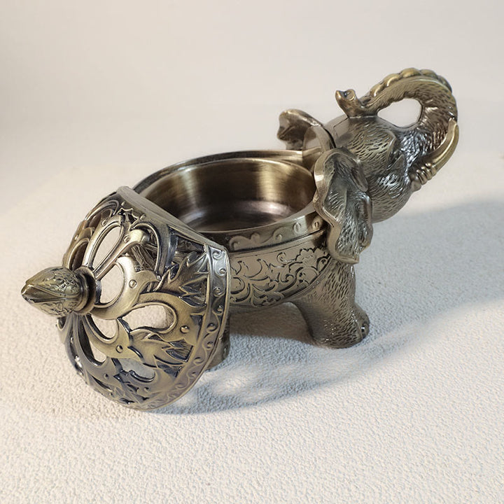 Räucherstäbchenhalter aus Legierung mit Buddha Stonesn, Elefant, Heimdekoration, Räuchergefäß
