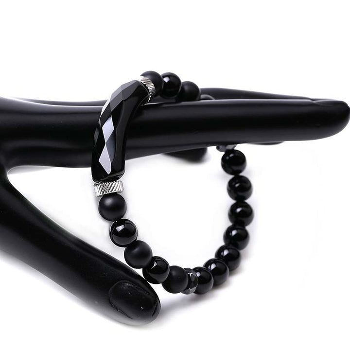 Buddha Stones Naturkristall-Heilarmband mit blauem Aventurin