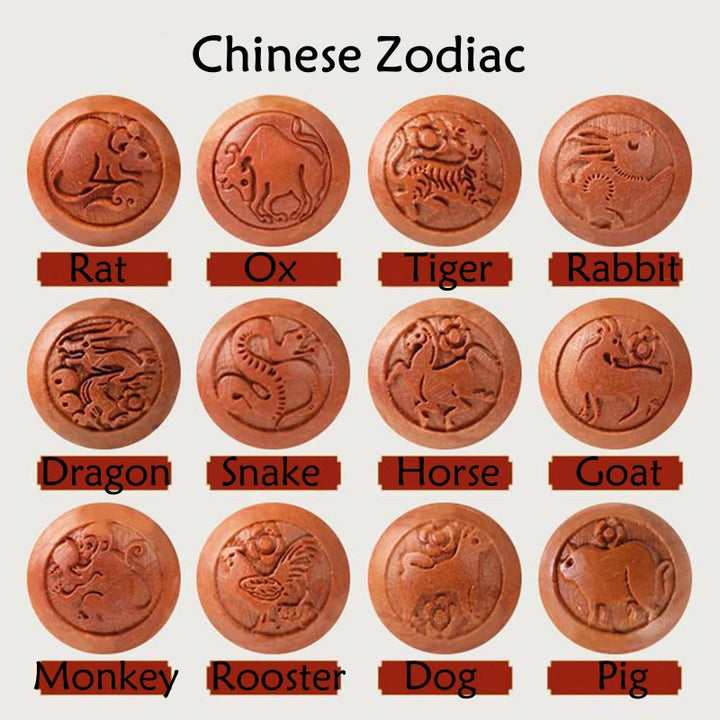 Armband mit Buddha Stonesn, natürlichem Pfirsichholz, chinesischem Sternzeichen Fu, geschnitztem Zinnober-Reichtumsarmband