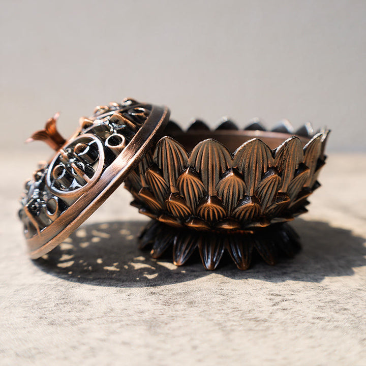 Buddha Stones tibetischer Räuchergefäß in Lotusform