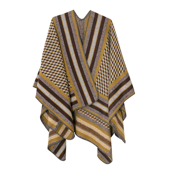 Tibetischer Schal mit Buddha Stonesn, klassisches Muster, Winter, gemütlich, warm, Reiseschal