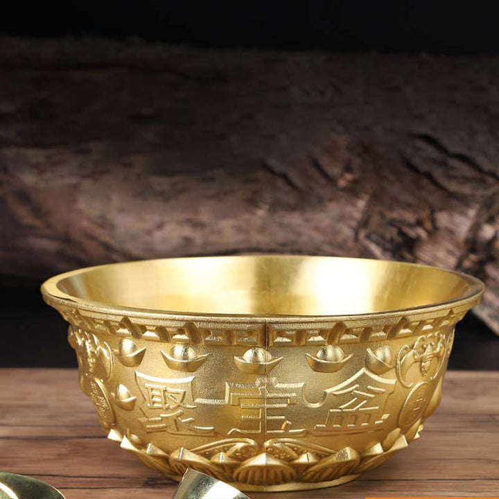 Buddha Stones, FengShui, die Reichtum und Kupferdekoration anziehen