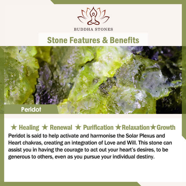 Buddha Stones natürliche Peridot Ebenholz Holz Liebe Quasten Haarnadel