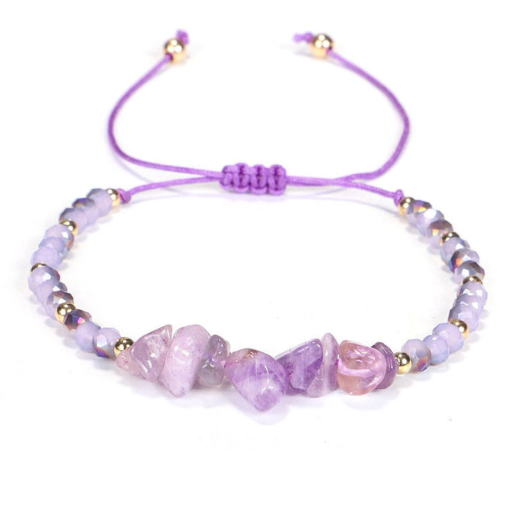 Buddha Stones Amethyst Purify Strickarmband