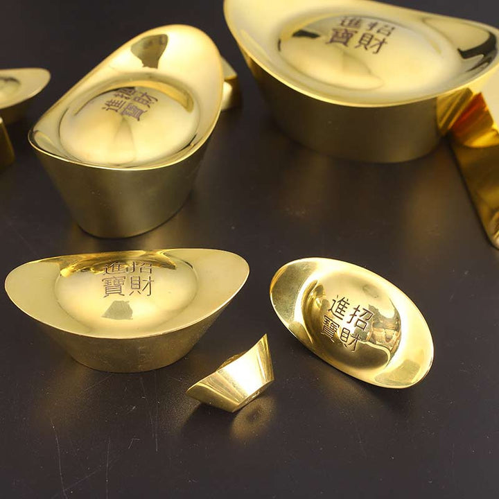 Buddha Stones, FengShui, die Reichtum und Kupferdekoration anziehen