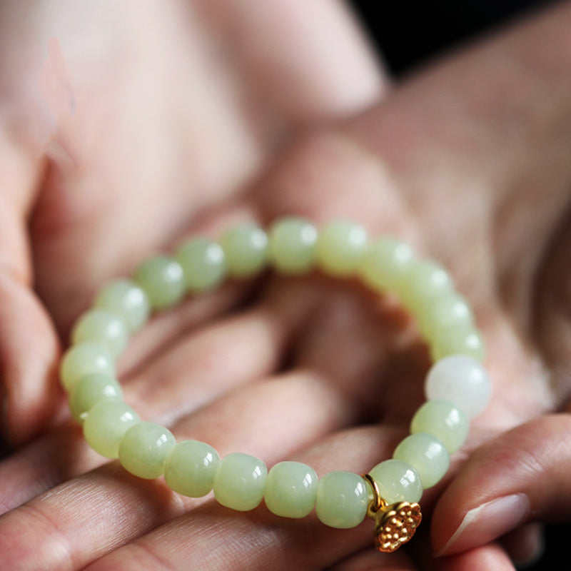Jade Lotus Fülle verstellbares Armband