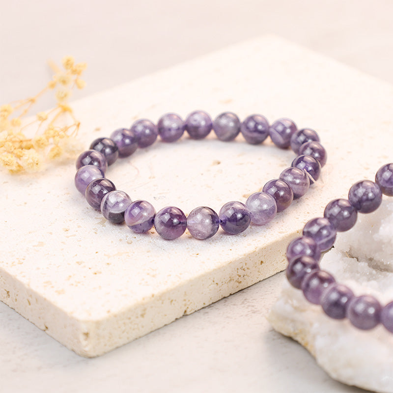 Buddha Stones Das Amethyst-Reinigungsarmband