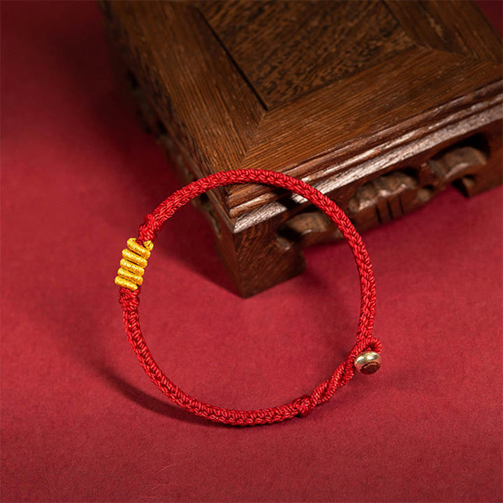 Buddha Stones Handgefertigtes King-Kong-Knoten-Glücksschutz-Armband aus geflochtenem Seil