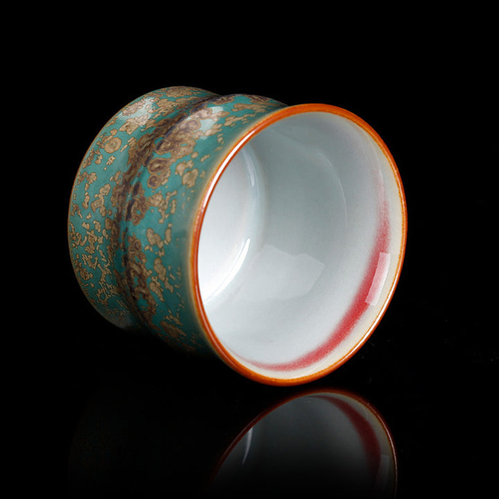 Buddha Stones Kiln Change Keramik Bambus Design Teetasse Kung Fu Teetasse