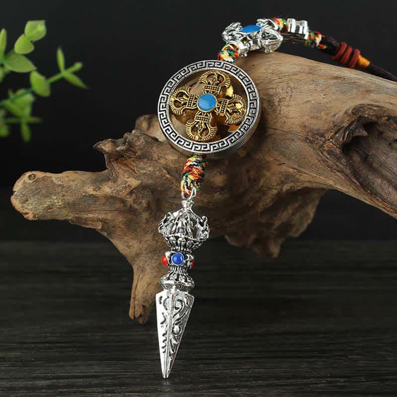 Tibet Om Mani Padme Hum Vajra Dorje spirituelle Auto-Hängedekoration