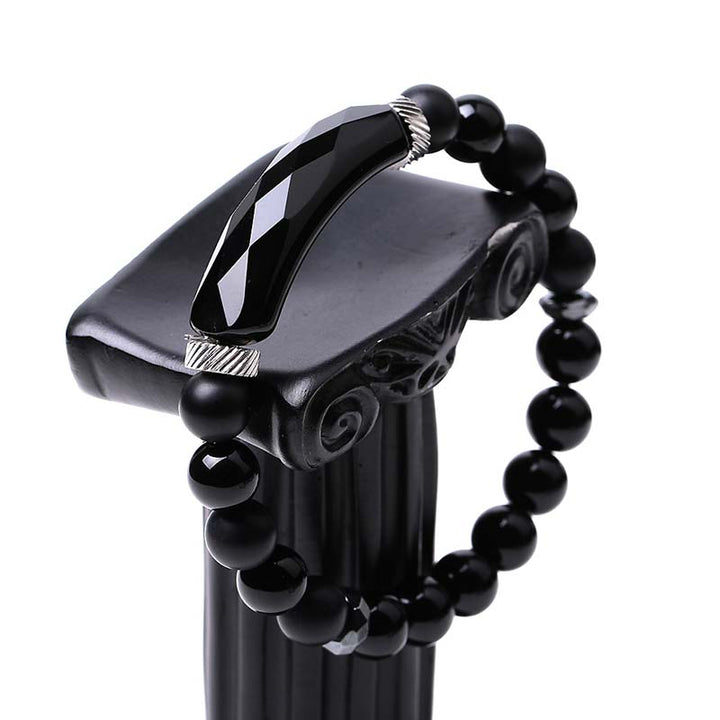 Buddha Stones Naturkristall-Heilarmband mit blauem Aventurin