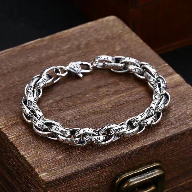 Buddha Stones, tibetisches Om Mani Padme Hum, geschnitztes Amulett, Kreativitätsarmband