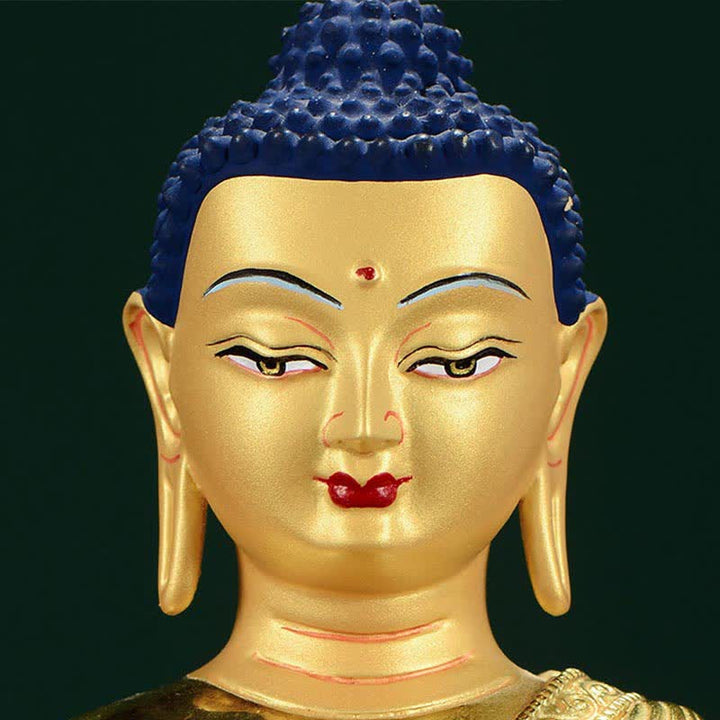 Buddha Shakyamuni Figur Erleuchtung Kupferstatue Heimdekoration