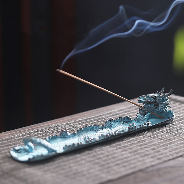 Buddha Stones Auspicious Dragon Strength Legierung Räuchergefäß Dekoration