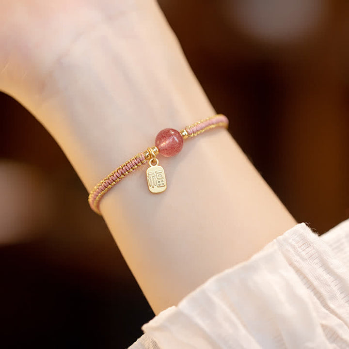 Armband mit Buddha Stonesn, rotem Achat, Jade, Lotus, Vertrauen, Ruhe