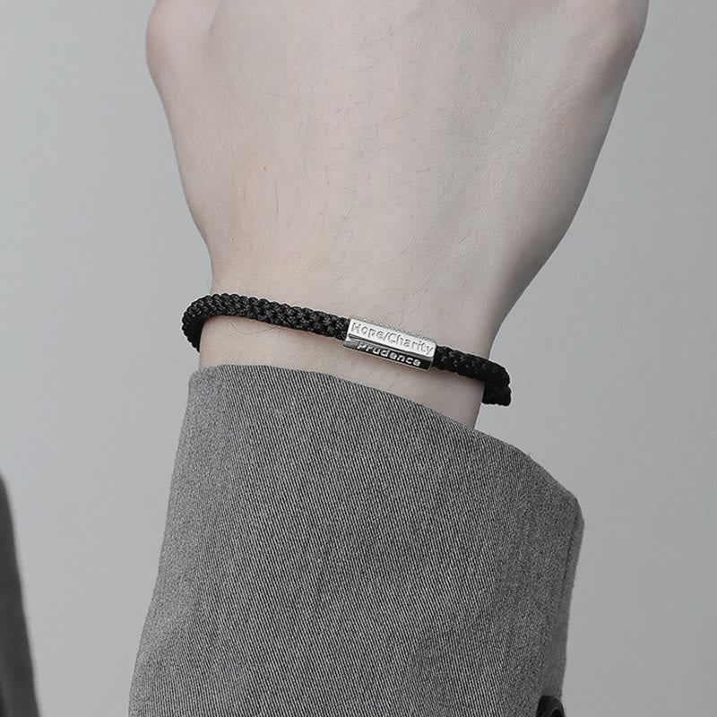 Sieben Todsünden, Sieben Tugenden, geflochtenes Armband