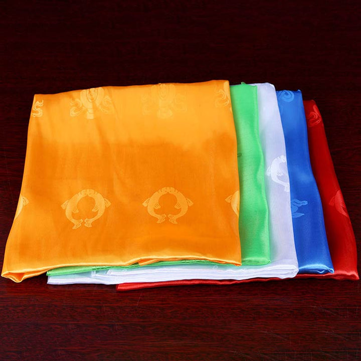 Tibetischer Segen, verheißungsvolle Khata-Dekoration in 5 Farben