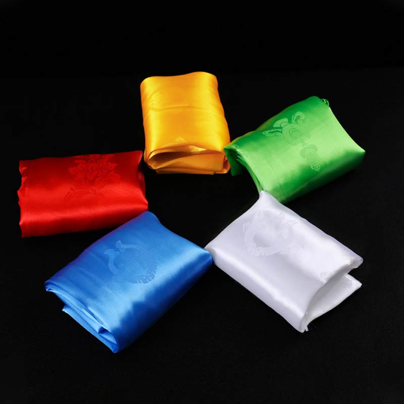 Tibetischer Segen, verheißungsvolle Khata-Dekoration in 5 Farben