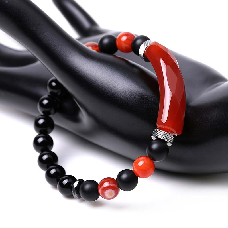 Buddha Stones Naturkristall-Heilarmband mit blauem Aventurin