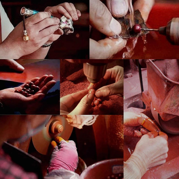 ❗❗❗Ein Flash-Sale – Buddha Stones, Jahr des Drachens, natürlicher Zinnober-Drachenschutz-Halskettenanhänger