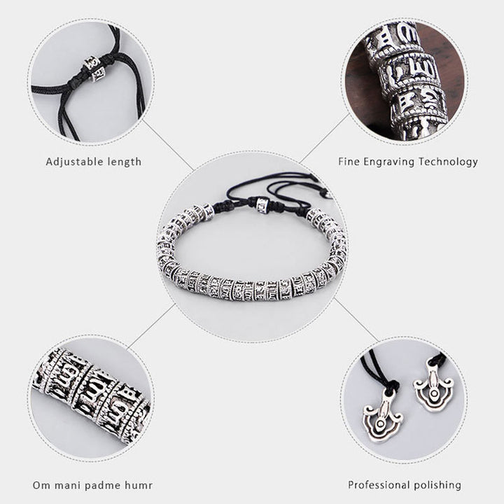 Buddha Stones Handgefertigtes tibetisches Mantra-Reinheitsarmband