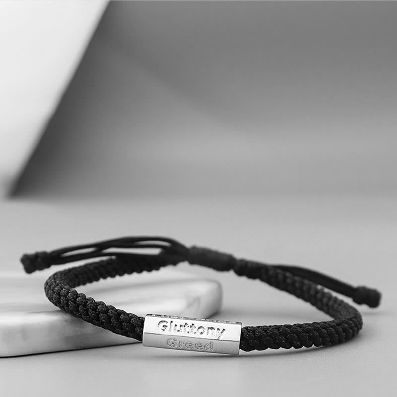 Sieben Todsünden, Sieben Tugenden, geflochtenes Armband