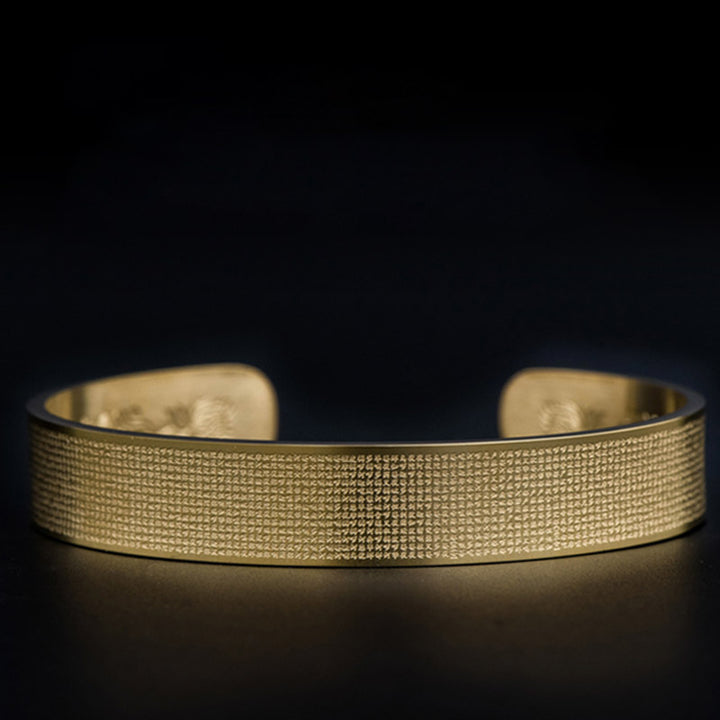 Buddha Stones Shurangama Mantra Gravur Titanstahl Segensarmband