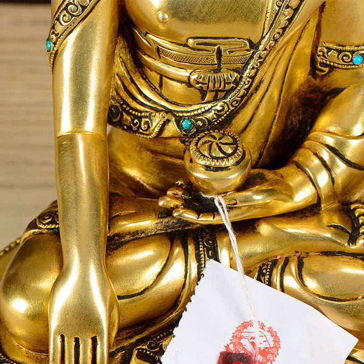 Buddha Shakyamuni Mitgefühl Kupfer Statue Dekoration